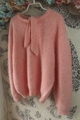 兔毛粉色毛衣