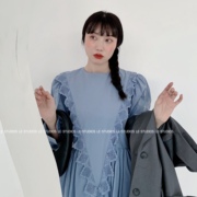 iam静芝芝芝  复古法式文艺气质优雅连衣裙女2020年新款春季20202