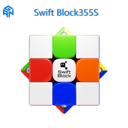 GAN漂移方块Swift Block355S三阶磁力魔方磁力可调节比赛竞速专用