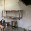 304厨房不锈钢二层壁挂置物架碗架调料架锅吊架饭店墙上架收纳架2