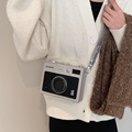 小众设计个性盒子包包女2024新款潮迷你手机相机包单肩斜挎小方包