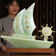 一帆风顺帆船摆件船舵现代简约电视柜客厅酒柜装饰品房间布置摆设