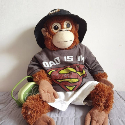 大猩猩猴子毛绒玩具玩偶公仔小猩猩送女生男生日家礼物娃娃吗喽
