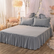席梦思床罩床裙式床套单件防尘保护套1.5米1.8m床单床垫床笠防滑