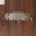 中式大门插销门栓仿古纯铜锁扣复古门扣门锁庭院木门老式全铜门栓