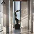 定制大型现代抽象玻璃钢雕塑落地摆件酒店大堂走廊过道玄关艺术装
