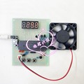 51/32单片机智能温控风扇 红外感应 系统设计 DS1q8B20电子 成品|