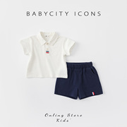 宝宝夏装套装1一3岁男宝短袖两件套婴儿洋气夏季衣服男童休闲童装