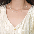 天然淡水珍珠925银项链锁骨链简约气质高级感女生闺蜜礼物新