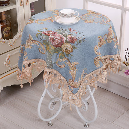 茶几桌布万能盖巾床头柜蕾丝防尘布 遮盖布罩欧式现代家用布艺