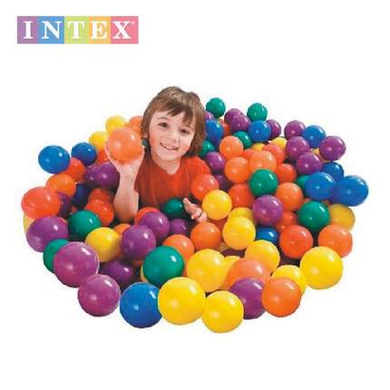intex波波球海洋球高品质加厚宝宝海洋球池婴幼儿童彩色玩具球