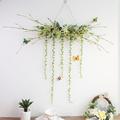 美容院绿场景墙面中式植物橱窗壁挂挂件装饰物饰电视墙壁创意布置