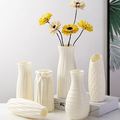家居北欧塑料花瓶客厅耐摔仿真花瓶摆件创意简约小清新插花瓶