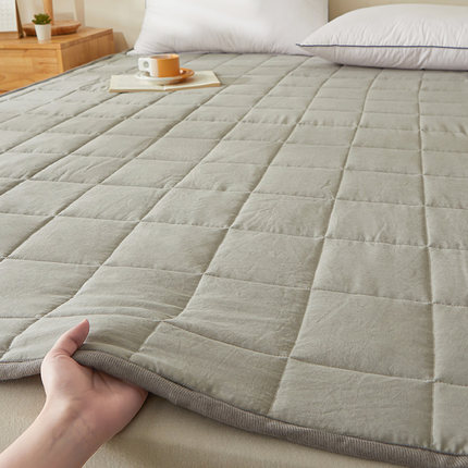 天竺棉床垫垫褥家用双人防滑软垫宿舍薄款可机洗床铺垫被褥子四季