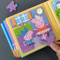 小猪佩奇磁力片拼图2-3-4-5-6岁儿童入门级大块宝宝益智拼装玩具