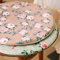阳春小镇蔷薇碎花小圆椅垫复古坐垫椅子垫夏季圆凳子餐桌餐椅圆垫