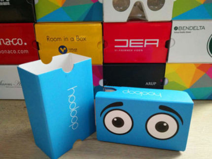 vr眼镜cardboard 新谷歌纸盒VR虚拟现实3D眼镜头盔工厂VR厂家