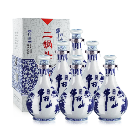 百年牛栏山 二锅头 青花瓷 52度清香型白酒500ml*6瓶 白酒整箱