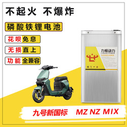 适用于九号NZMIX  MZMIX锂电池直上大容量增程磷酸铁锂电池60V72V