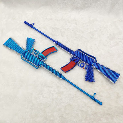 手工工艺品M4冲锋枪98K冲锋枪玩具模型编织景区热卖儿童玩具