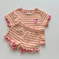 婴儿衣服夏季薄款可爱短袖6外出服7分体8套装9个月一岁女宝宝夏装