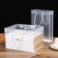 透明磨砂手提袋 烘焙中秋月饼包装盒搭配礼品袋手工礼盒搭配装饰
