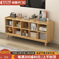 实木书架落地客厅储物格子柜家用原木置物架电视收纳柜松木矮书柜