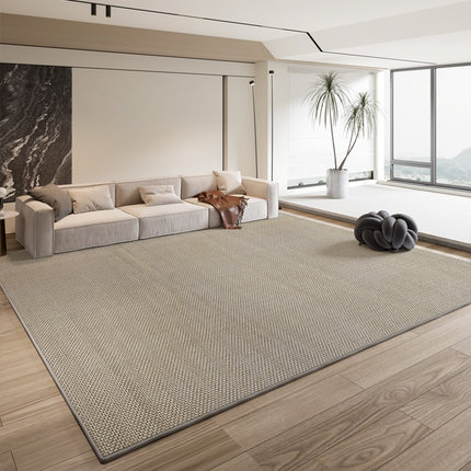 地毯客厅侘寂2024新款轻奢高级免洗可擦防水简约茶几家用卧室地垫