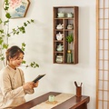 博古架实木中式壁挂墙上多宝阁茶架子置物架茶壶古董架展示小摆件