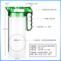 X1AW 怡岁自酿水果酵素发酵瓶 密封罐自动排气阀高硼硅 泡酒玻璃