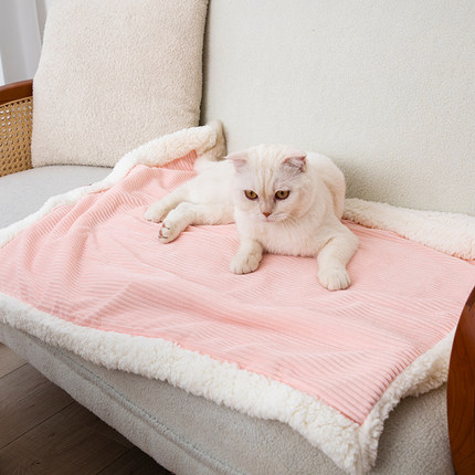 猫毯子秋冬季保暖宠物毛毯冬天睡觉用小被子猫窝专用猫咪垫子睡垫