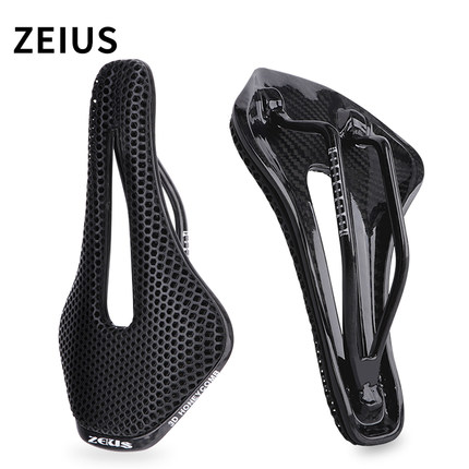 ZEIUS自行车3D打印座垫公路山地碳纤维中空座包碳轨骑行坐垫鞍座
