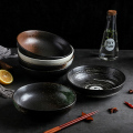 日式盘子家用陶瓷盘子创意牛排圆餐盘深盘早餐盘汤盘菜盘网红盘子