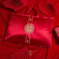 结婚枕头包装袋枕芯收纳袋超大红色手提喜庆陪嫁刺绣四件套礼品袋