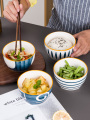 碗家用10个装日式北欧陶瓷餐具可爱吃米饭碗网红小碗套装创意个性