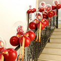 结婚楼梯装饰婚房扶手男女方婚礼场景布置新房台阶气球喜字贴套|