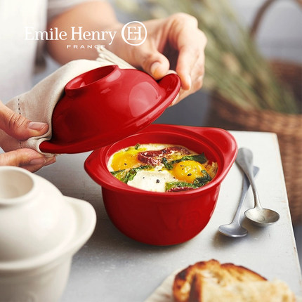 法国Emile Henry舒芙蕾烤碗空气炸锅烤箱用模具焗饭烤盘小酸奶碗