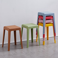 塑料凳子加厚家用北欧简约现代高凳可叠放圆凳成人板凳方凳椅子