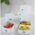 塑料冰箱水果保鲜盒可微波炉便当盒长方形小饭盒食品收纳盒