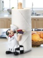 欧式创意厨房挂架桌面卷筒纸巾架专用厨师立式抹布架收纳家用纸架