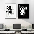 现代简约励志英文字母办公室装饰画企业文化墙挂画墙面壁画