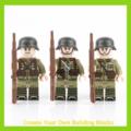 国产小颗粒二战抗日积木人仔配件步枪国军拼装玩具兼容乐高