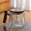 耐高温玻璃泡茶壶小容量茶水分离花茶壶观山过滤冲茶器红茶泡茶具