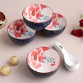 尚陵陶瓷 昭仪餐具8件套商务款 创意简约小清新碗勺 礼品组合套装