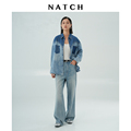 NATCH/南枳全棉复古牛仔衬衫女士2024春夏新款设计感百搭上衣外套