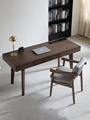 意式极简书桌现代简约家用原木电脑桌北欧卧室全实木白蜡木办公桌