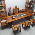 老船木茶桌椅组合实木茶台办公室功夫茶几泡茶一体中式大桌子家用