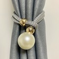 窗帘圈扣环通用绳子绑带一对装夜明珠珍珠绑绳可调节收拢带扎束带