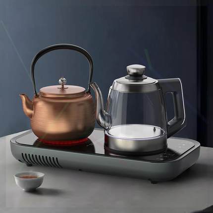 双模智能自动上水烧水煮茶壶电陶炉抽水煮茶炉玻璃煮水壶功夫茶具