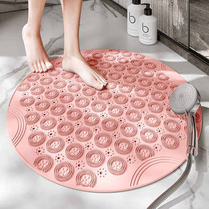 浴室防滑地垫淋浴老人孕妇圆形防水防摔洗澡间卫生间专用吸盘脚垫